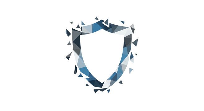 Abstract Geometric Shield Protection Concept