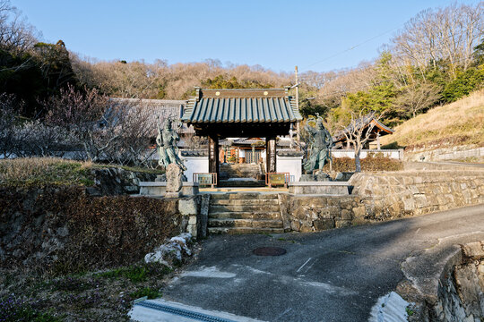 小谷城跡の麓にある陽松寺