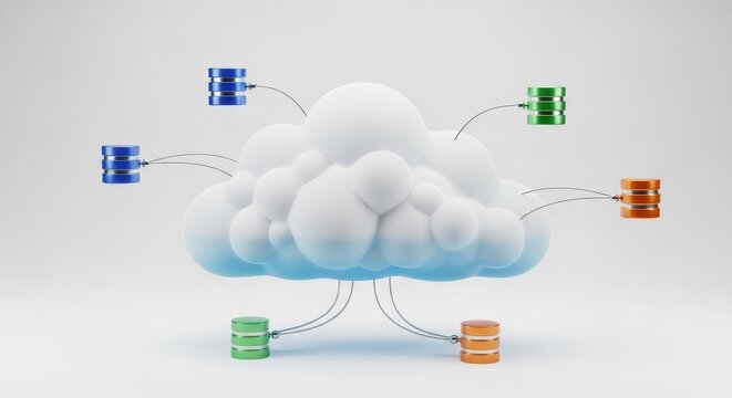 Cloud computing network with connected servers
