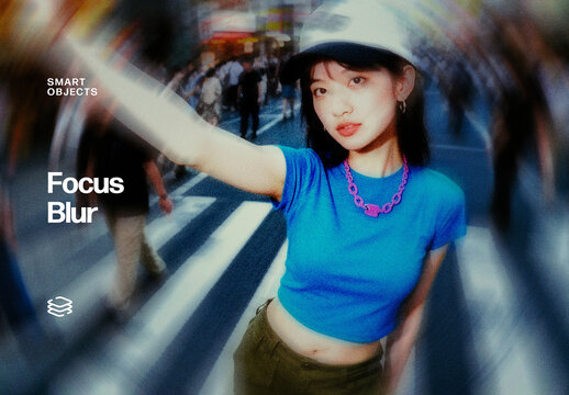Cinematic Blur Photo Effect &ndash; Focus for Album Cover & Social Media (PSD)