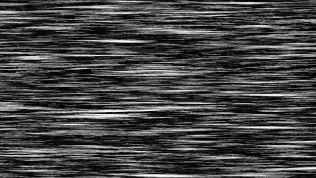 Background noise, video tape interference on TV, VHS background noise with poor signal and interference