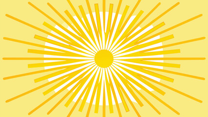 Fototapeta premium Radiant sun with soft glow and emanating light.