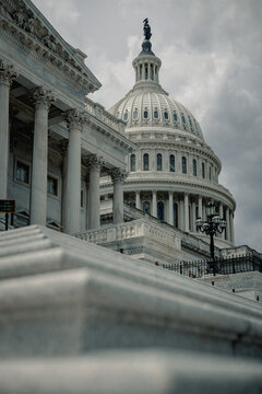 Gloomy skies over US Capitol