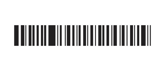 Long barcode vector illustration, extended barcode symbol design © Ayat04