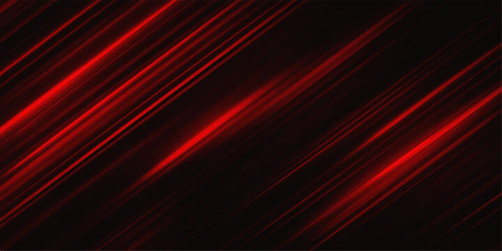 Dynamic glowing red waves and bright abstract lines create a digital art backdrop with a motion energy concept on a dark textured wallpaper design