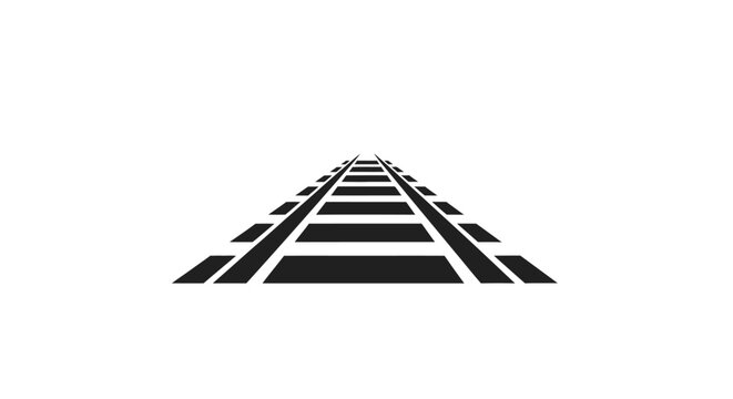 Abstract Railroad Tracks Perspective