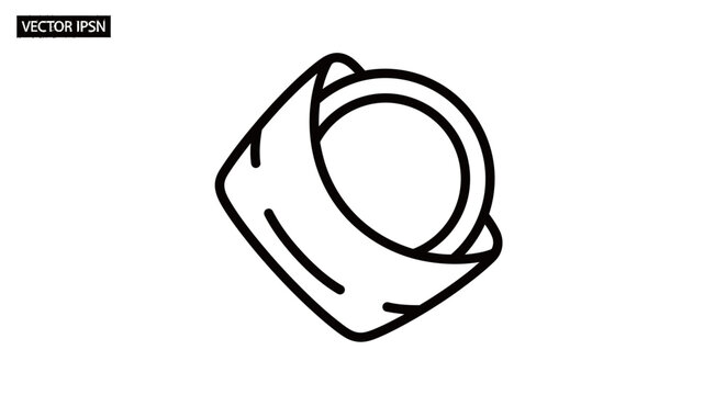 Condom Wrapper Icon, Safe Sex, Protection, Contraception Line Art