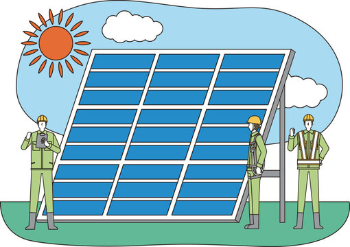 太陽光パネルの設置工事