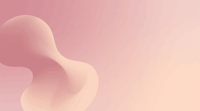 Soft Abstract Pink Gradient Form with Gentle Light.