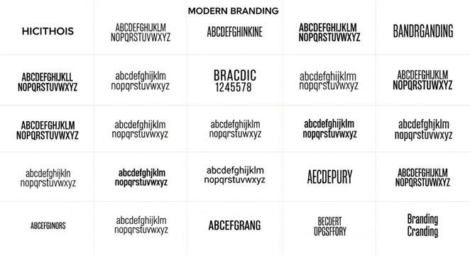 Modern Branding Typography Examples.