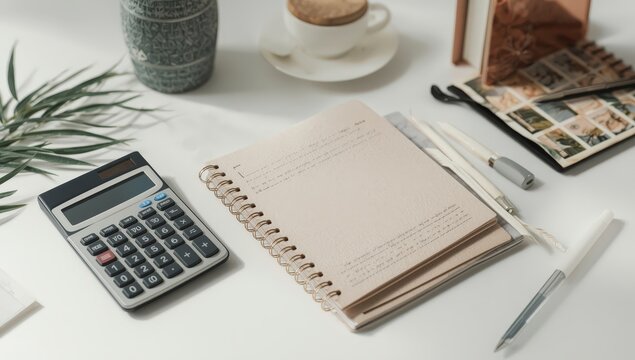 Contabilidad bancaria y documentos financieros con dinero en efectivo, divisas y presupuestos en un despacho econ&oacute;mico