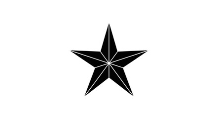 Obraz premium Black Star Icon Graphic Design Element.