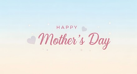 Fototapeta premium Happy Mother's Day greeting card design.