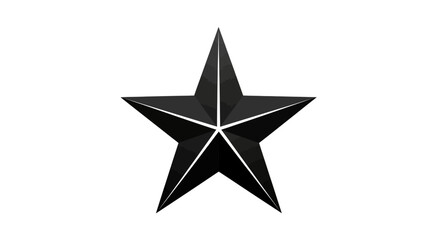 Obraz premium Black Star Shape Icon Symbol.