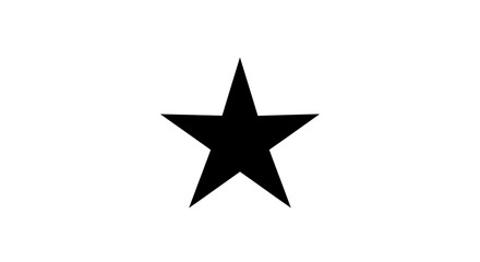 Obraz premium Black star shape symbol icon.