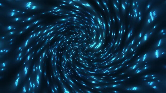 Blue Underwater Bubble Particle Background Loop animation