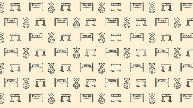 Soccer doodle vector pattern 