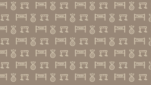 Soccer doodle vector pattern 