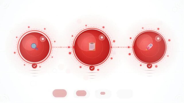 Isolated 3d sphere with a red color glass texture resembling a vintage radio button vector illustration on white background