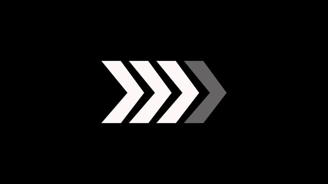 arrow sign. swipe icon video animation. arrow moving bouncing