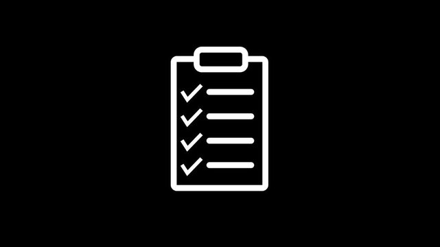 task minimalist stroke animation
