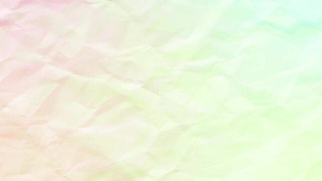 Soft pastel gradient crumpled paper texture background a close-up view