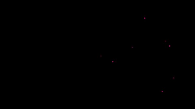 Cartoon Fireworks Animation Horizontal with Alpha Channel, Colorful Firework Bursts for Celebration Background