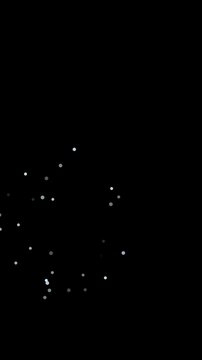 Vertical Cartoon Fireworks Animation with Alpha Channel for Mobile, Colorful Firework Bursts for Celebration