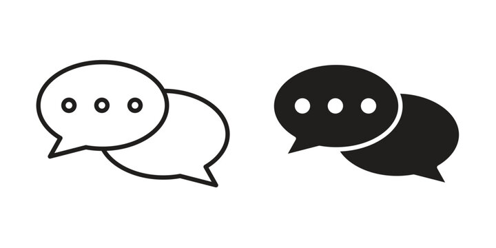 Chat icon simple element illustration pack