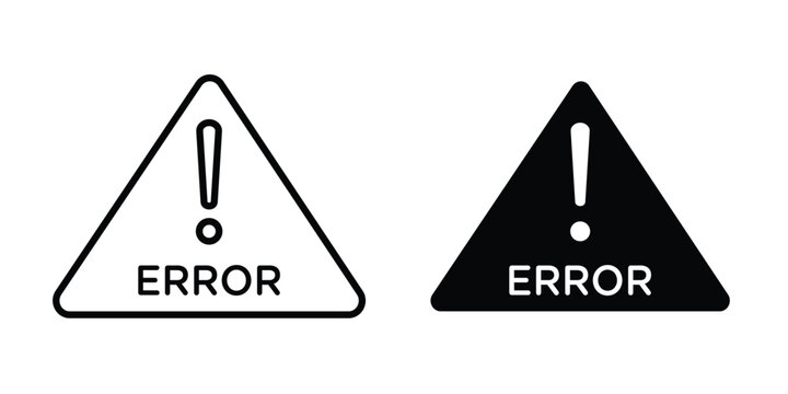Error icon simple element illustration pack