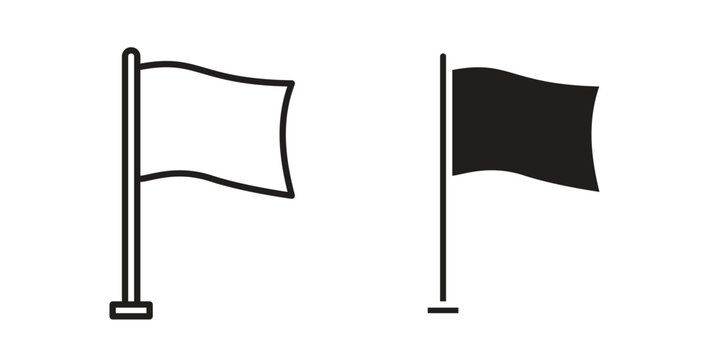 Flag icon simple element illustration pack