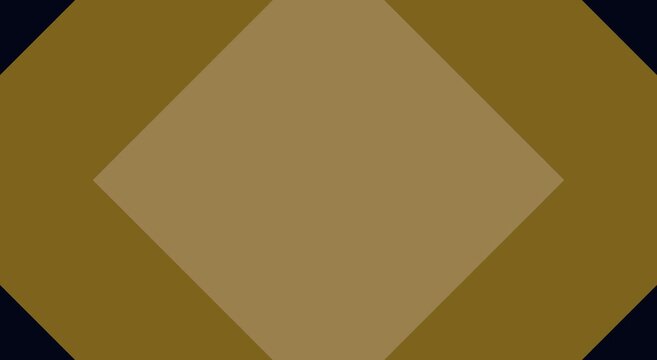 Abstract geometric motion animation background, with pulsing gold, diamond shapes