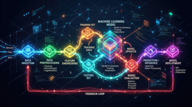 Machine learning model flowchart