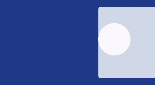 Abstract geometric motion with moving shapes on blue animation background