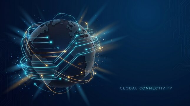 Global Connectivity and Digital Network Orbiting Earth's Digital Future