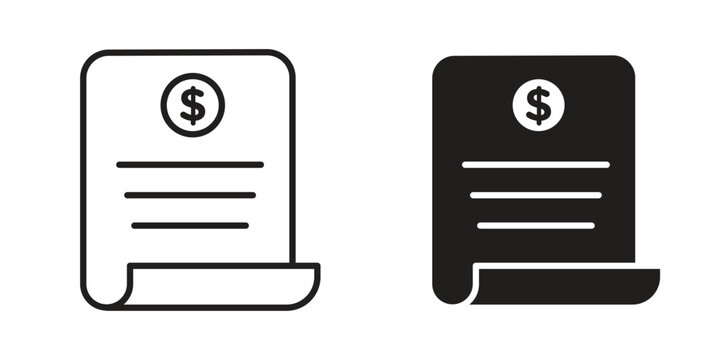 Invoice icon simple element illustration pack