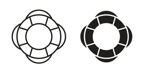 Life buoy icon simple element illustration pack © Bell