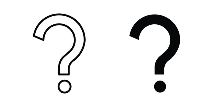 Question mark icon simple element illustration pack