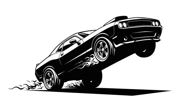 Muscle Car Wheelie