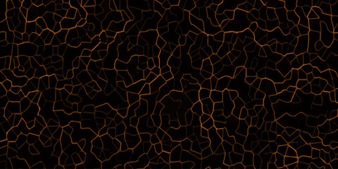 modern black and gorgeous orenge topographic contours lines of mountains. Vintage outdoors style, Topography map background. Vector seamless line wave map texture, contour background. © Mr Jishana