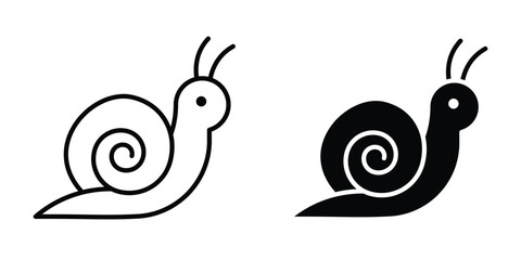 Snail icon simple element illustration pack © Bell