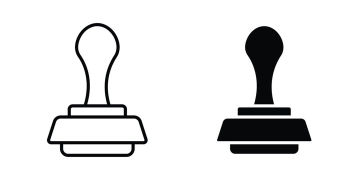Stamp icon simple element illustration pack