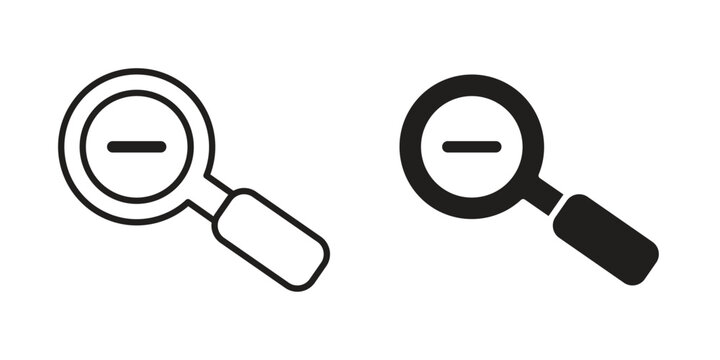Zoom out icon simple element illustration pack