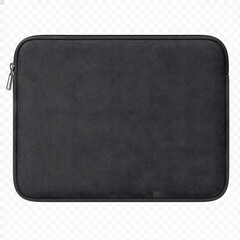 Fototapeta premium Blank laptop sleeve mockup on transparent background