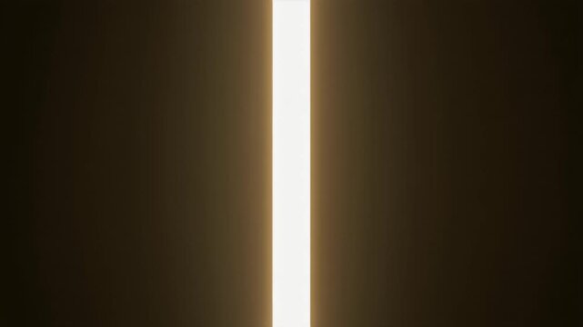 Thin Vertical Slit of Dim Light Gradually Widening, Then Closing Again &ndash; Cinematic Abstract Mood