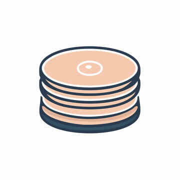Stack of CDs or DVDs