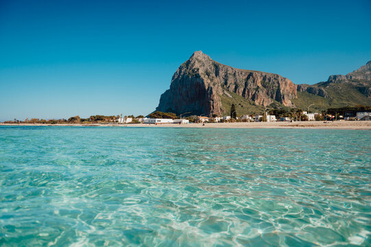 Monte Monaco above San Vito Lo Capo beach, Sicily