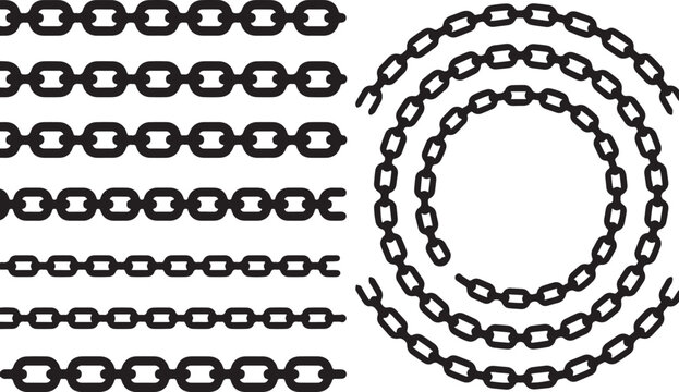 Chain mail patterns and spiral chain link design