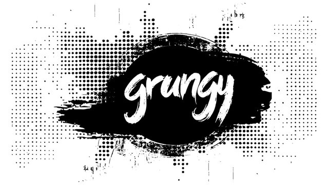 Abstract black ink splatter drops effect grunge background. abstract grunge halftone paint brush background