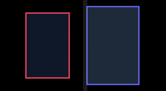 Abstract neon rectangles motion animation background, with glowing geometric frames